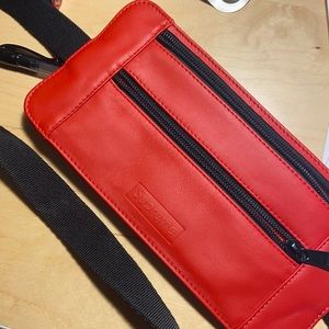 Supreme red Fanny pack cross body bag pouch